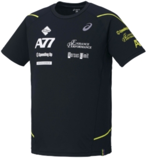【ASICS/アシックス】 A77 Tシャツ ブラックxブラック メンズ アシックス